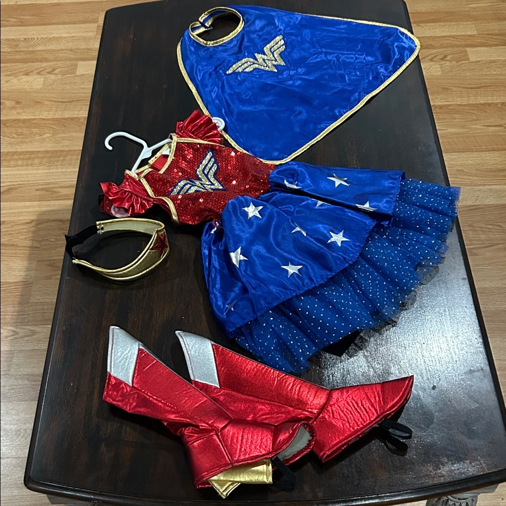 Heroic Adventure Costume Set for Kids - Red, Blue, and Gold. Worn once.